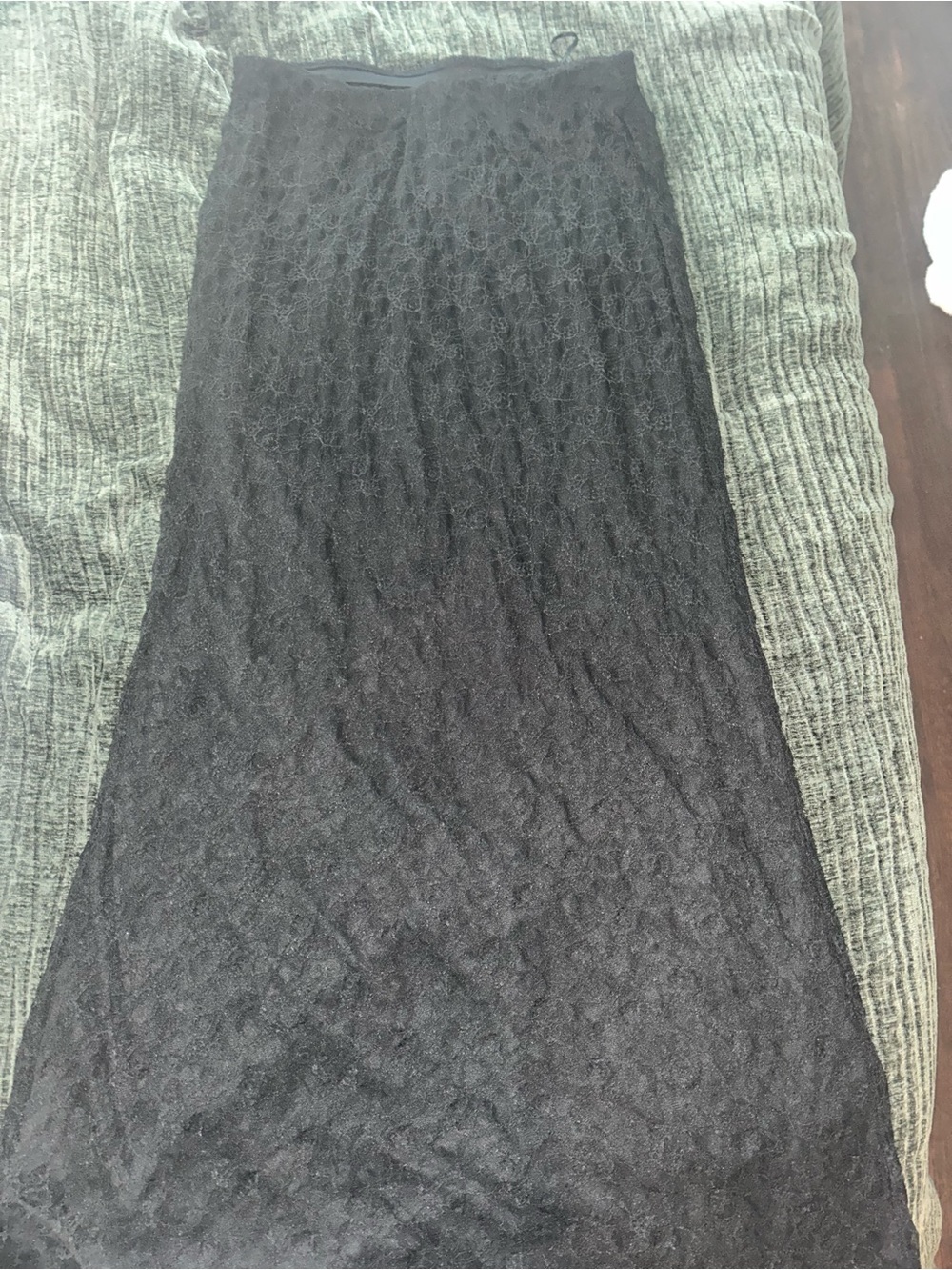 Urban Outfitters Black Lace Maxi Skirt